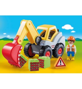 Playmobil 1.2.3 Pala Excavadora