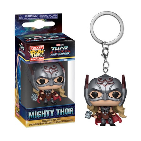 Llavero Funko Pop Marvel Pocket Thor Love And Thunder Mighty Thor