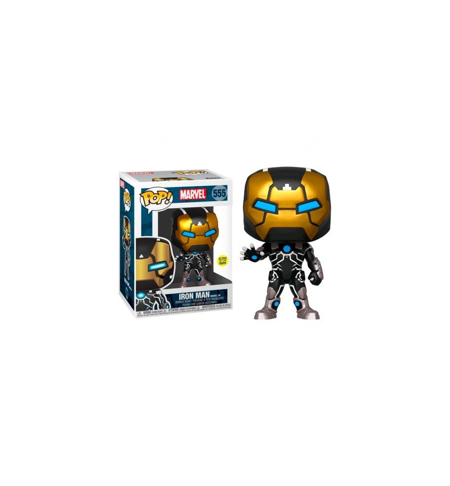 Funko Pop Marvel 80th Iron Man Modelo 39 Brillo En La Oscuridad 43965