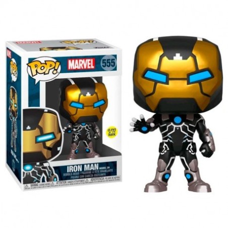 Funko Pop Marvel 80th Iron Man Modelo 39 Brillo En La Oscuridad 43965