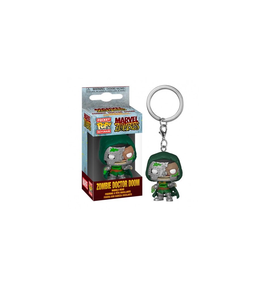 Funko Pop Keychain Llavero Marvel Dr Doom Zombie 54385