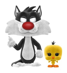 Funko Pop Looney Tunes Silvestre & Piolin Version Terciopelo 50755 + Camiseta Talla S