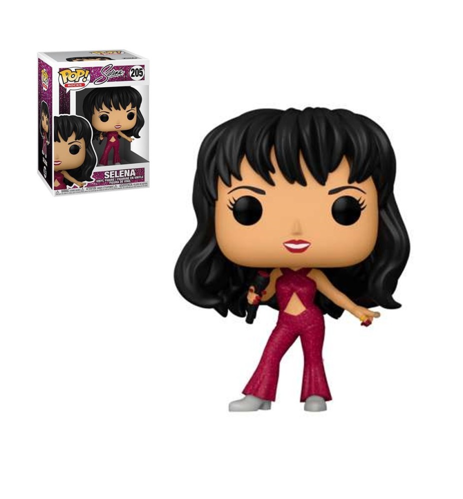 Funko Pop Estrellas De La Musica Selena Burgundy Traje Efecto Diamante Glitter 54475