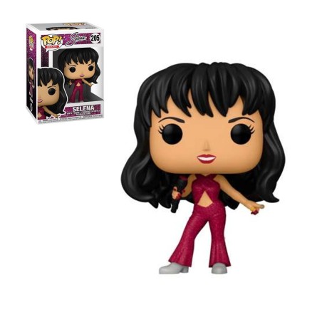 Funko Pop Estrellas De La Musica Selena Burgundy Traje Efecto Diamante Glitter 54475