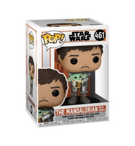 Funko Pop Star Wars The Mandalorian Mando Sujetando Baby Yoda Niño 54525