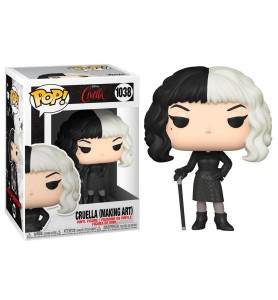 Funko Pop Disney Cruella Emma Stone Cruella De Vil Con Baston Creando Arte 54466