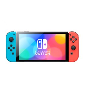 Consola Nintendo Switch Oled Mando Color Azul Neon - Rojo Neon