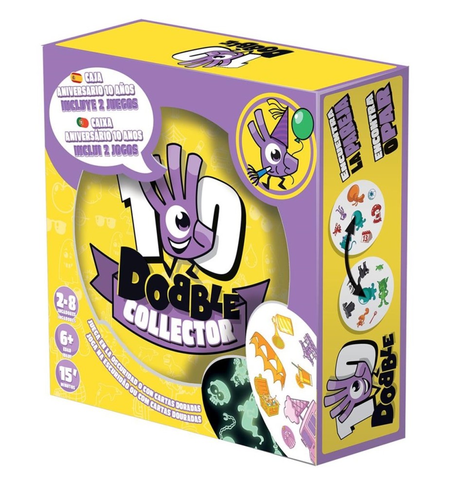 Juego De Mesa Asmodee Dobble Edicion Coleccionista 10º Aniversario Pegi 6