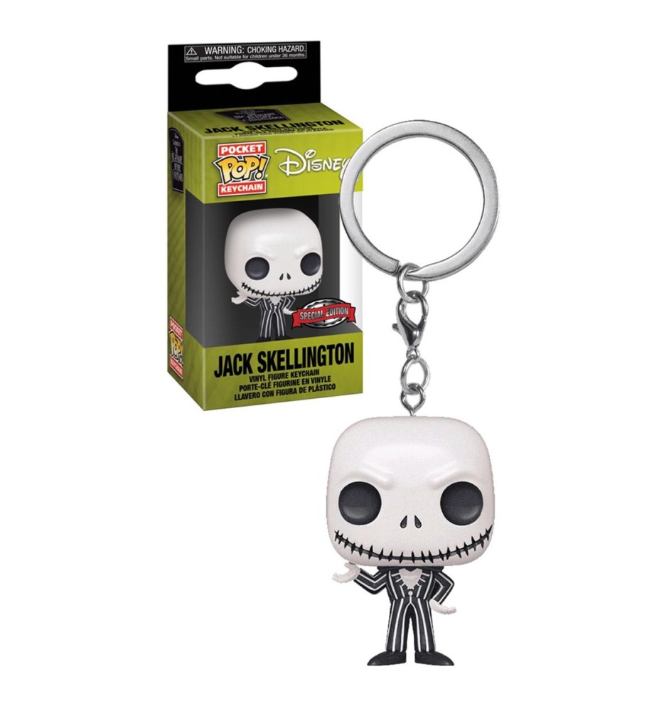 Funko Pop Keychain Llavero Disney Pesadilla Antes De Navidad Jack Skellington Efecto Metalico Edicion Especial 42983