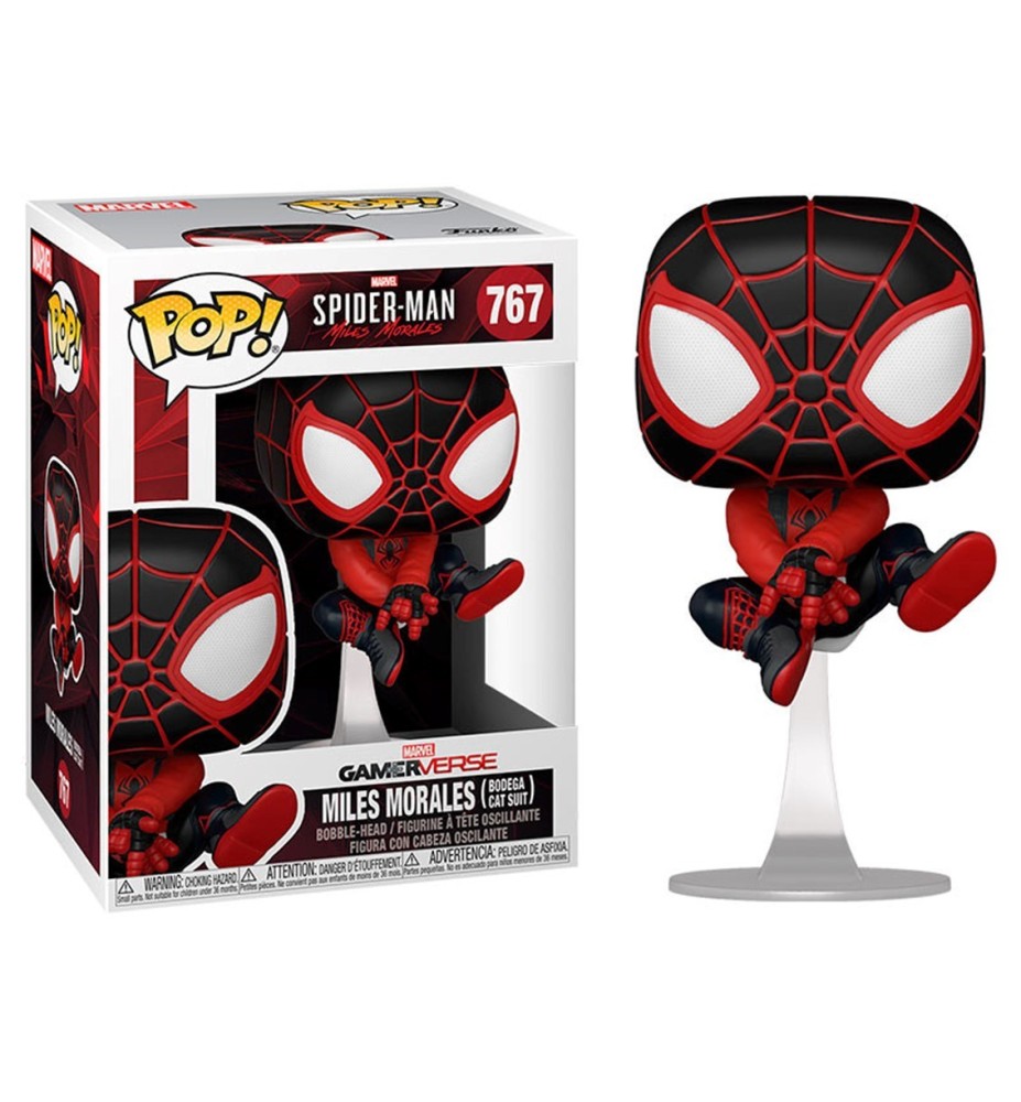 Funko Pop Marvel Spiderman On The Spiderverse Miles Morales Bodega Cat Suit 50152