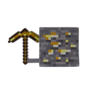 Taza 3d Paladone Minecraft Pico Minero De Oro