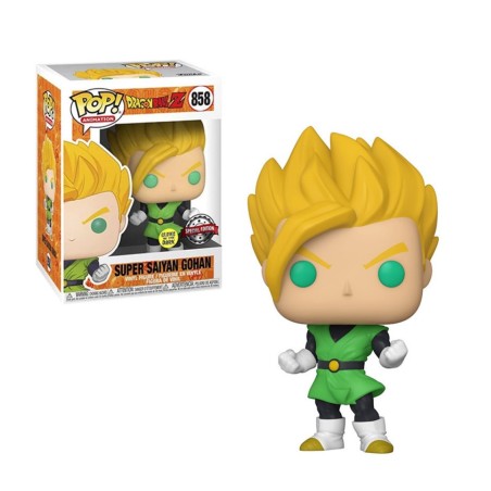 Funko Pop Dragon Ball Z Super Saiyan Gohan Brillo En La Oscuridad Glow In The Dark Edicion Especial 36711