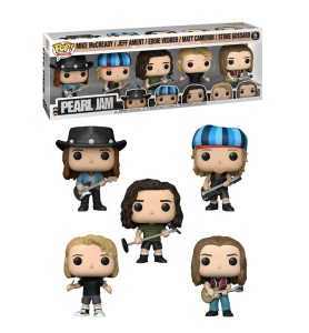 Funko Pop Estrellas Del Rock Pearl Jam Pack 5 Mike Mccready Jeff Ament Eddie Vedder Matt Cameron Stone Gossard 60042