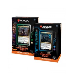 Juego De Cartas Caja De Cartas Wizards Of The Coast Magic The Gathering Commander Display Innistrad Midnight Hunt 4 Mazos Ingles