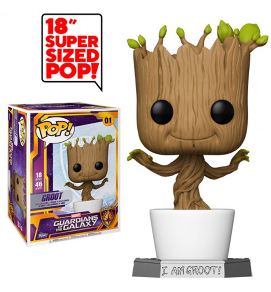 Funko Pop Gigante Marvel Guardianes De La Galaxia I Am Groot Groot 50094