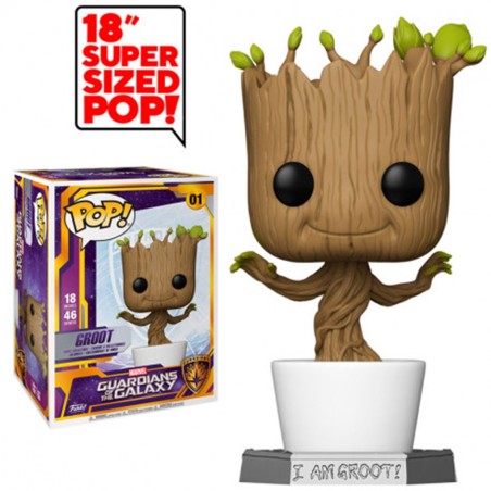 Funko Pop Gigante Marvel Guardianes De La Galaxia I Am Groot Groot 50094