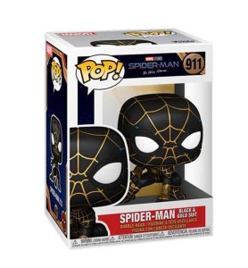 Funko Pop Marvel Spiderman No Way Home Spider - Man Traje Dorado Y Negro 56827