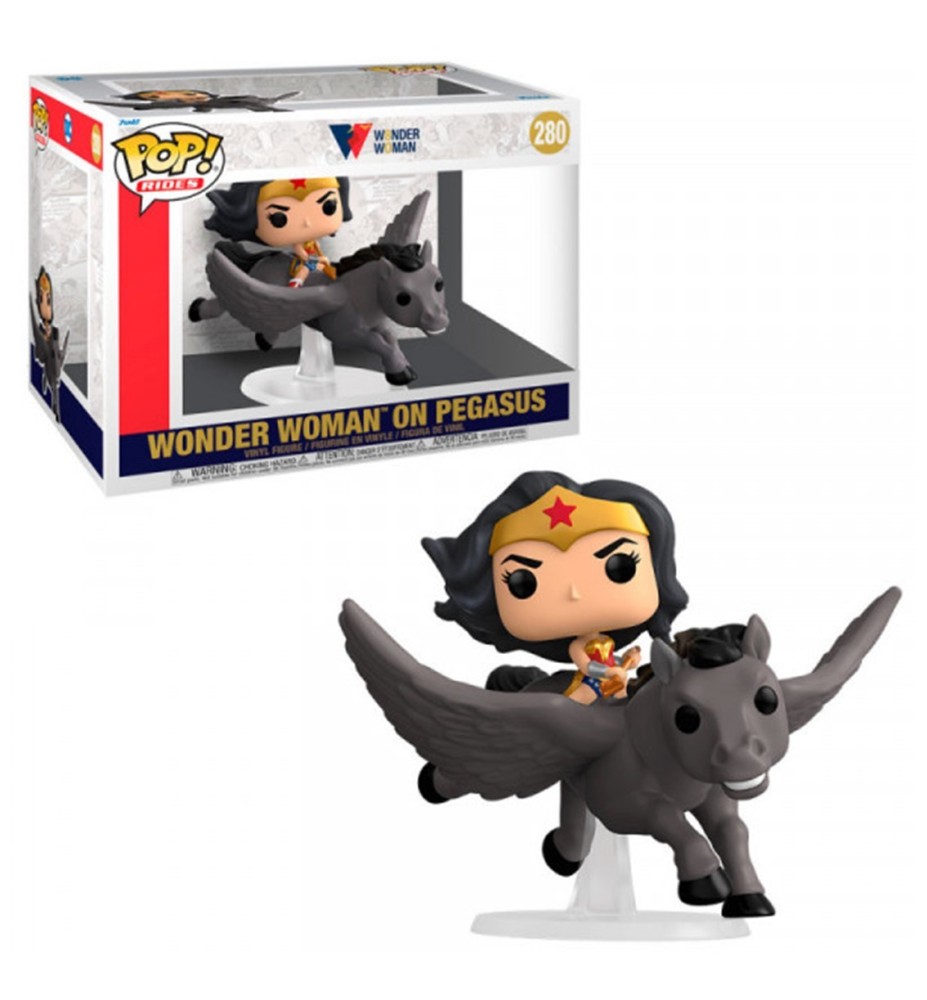 Funko Pop Ride Deluxe DC Wonder Woman 80th Desafio De Los Dioses Wonder Woman Con Pegaso 54989