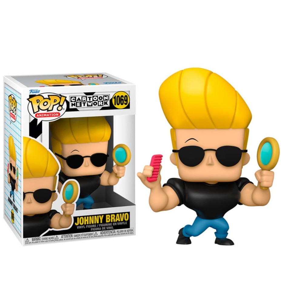 Funko Pop Animacion Cartoon Network Johnny Bravo Johnny Bravo Con Espejo Y Peine 57789