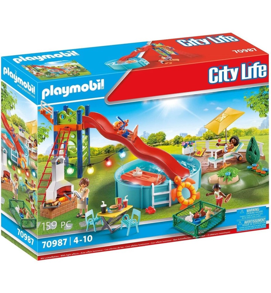 Playmobil Fiesta En La Piscina Con Tobogan