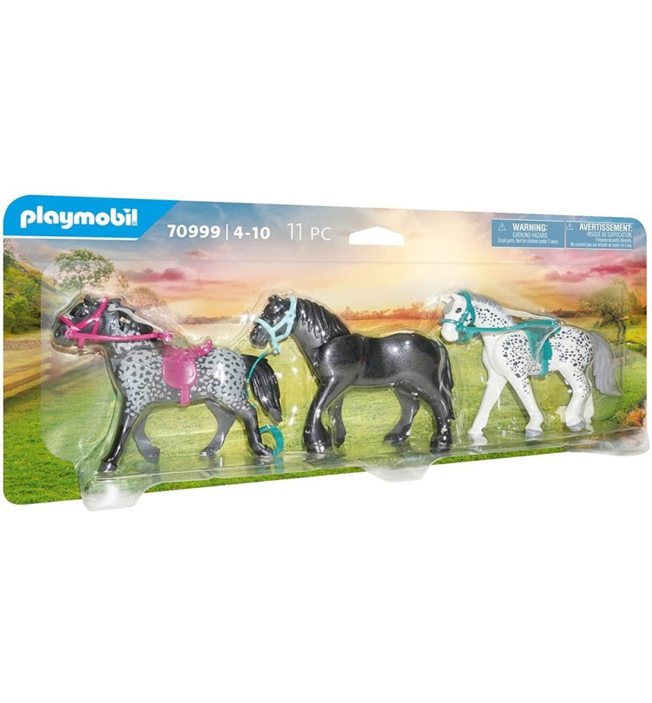 Playmobil 3 Caballos: Frison Knabstrupper & Andaluz