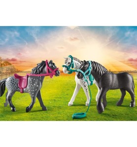 Playmobil 3 Caballos: Frison Knabstrupper & Andaluz