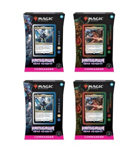 Juego De Cartas Caja De Cartas Wizards Of The Coast Magic The Gathering Commander Display Kamigawa Neon Dinasty 4 Mazos Inglés