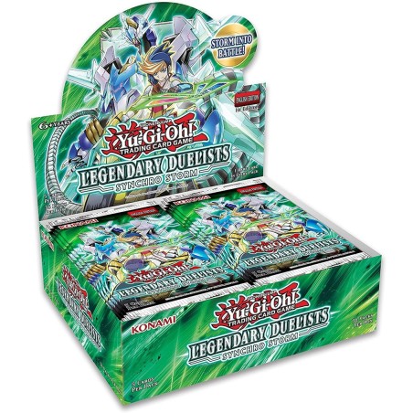 Caja De Sobres De Cartas Yu - Gi - Oh Synchro Storm 24 Sobres Inglés