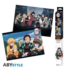 Set De 2 Póster Demon Slayer