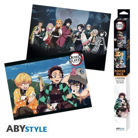 Set De 2 Póster Demon Slayer