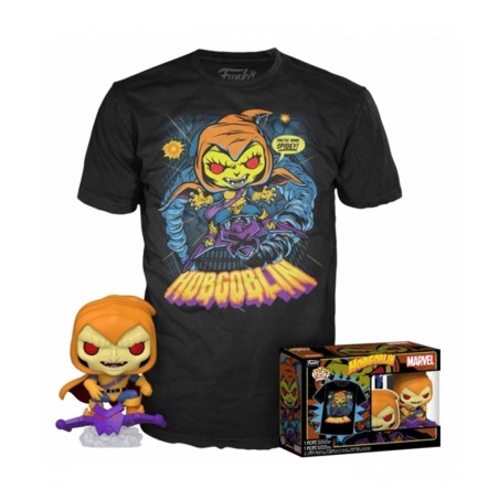 Funko Pop Marvel Spiderman Hobgoblin + Camiseta Exclusiva Talla M