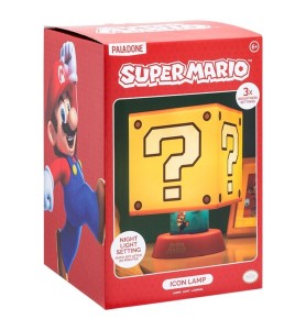 Lámpara Paladone Super Mario Icon Caja Sorpresa