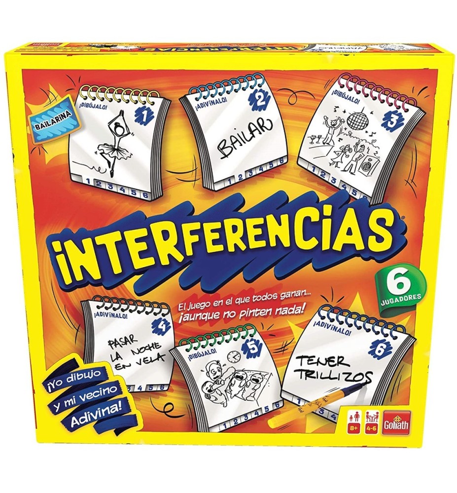 Juego De Mesa Interferencias Grande 6 Jugadores Pegi 8