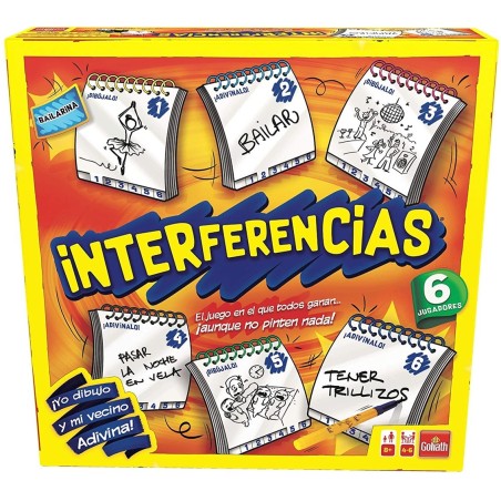 Juego De Mesa Interferencias Grande 6 Jugadores Pegi 8