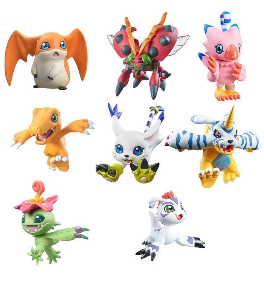 Pack 8 Figuras Megahouse Digimon Adventure Digicolle! Series Mix Special Edition Gift Set