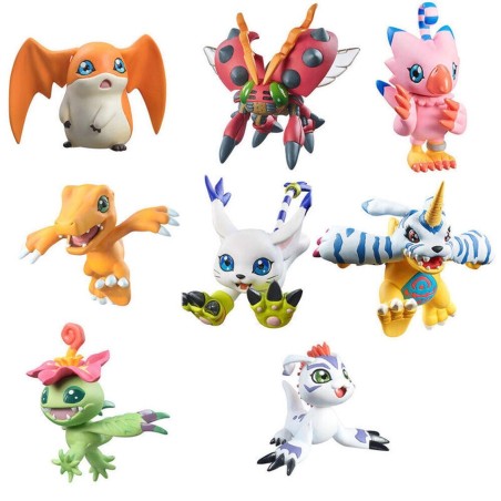 Pack 8 Figuras Megahouse Digimon Adventure Digicolle! Series Mix Special Edition Gift Set