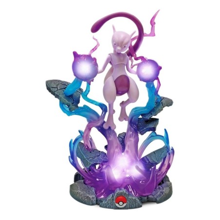 Figura Pokémon Con Iluminacion Deluxe Mewtwo