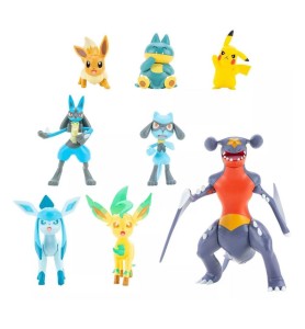 Pack De 8 Figuras Pokémon Batalla Region Sinnoh