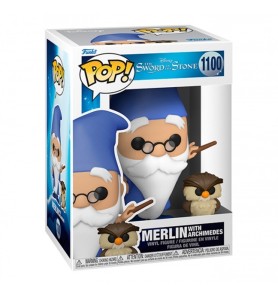 Funko Pop Disney The Sword And The Stone Merlin El Encantador Merlin Con Archimedes 49152