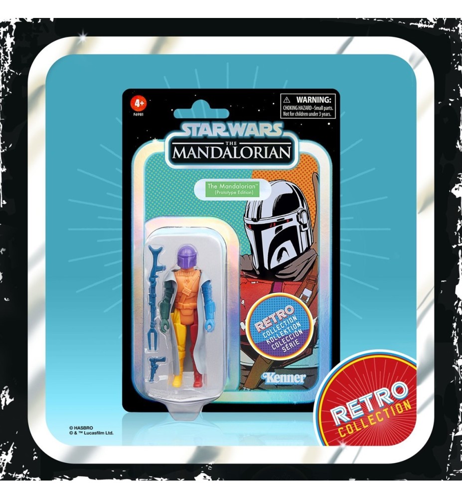 Figura Hasbro Star Wars Retro Prototype Series -  The Mandalorian (modelo Aleatorio)