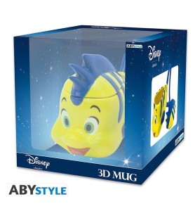 Taza 3d Abystyle Disney La Sirenita -  Flounder