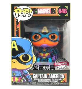 Funko Pop Marvel Black Light Capitan America Multicolor 48845