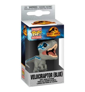 Funko Pop Keychain Llavero Jurassic Park World Velociraptor Blue 55299