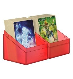 Caja De Cartas Ultimate Guard Boulder Deck Case 100+ Tamaño Estándar Ruby