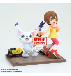 Figura Banpresto Digimon Adventure Dxf Adventure Archives Hikari & Tailmon