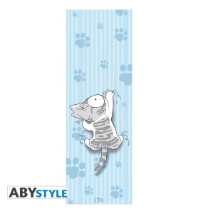 Póster Puerta Abystyle Gato Chi Escalando