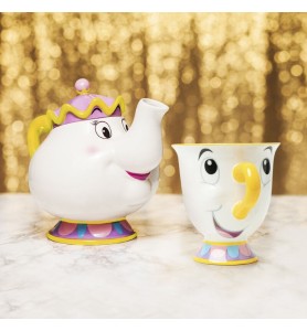 Pack Paladone Disney La Bella Y La Bestia Tetera Mrs Potts Y Taza Chip