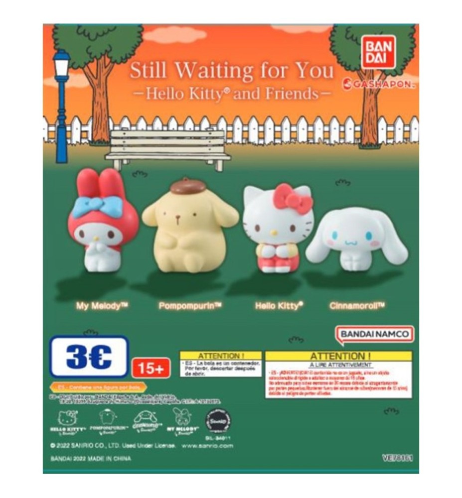 Set Bandai Gashapon Lote 40 Articulos Sanrio Characterse Machiboke Hello Kity