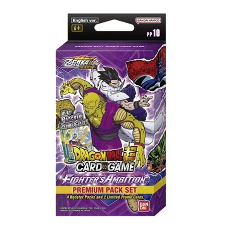 Juego De Cartas Dragon Ball Jcc Fighters Ambition Premium Pack Set 10 Inglés