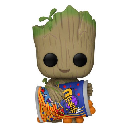 Funko Pop Marvel Guardianes De La Galaxia Groot With Cheese Puffs 70654